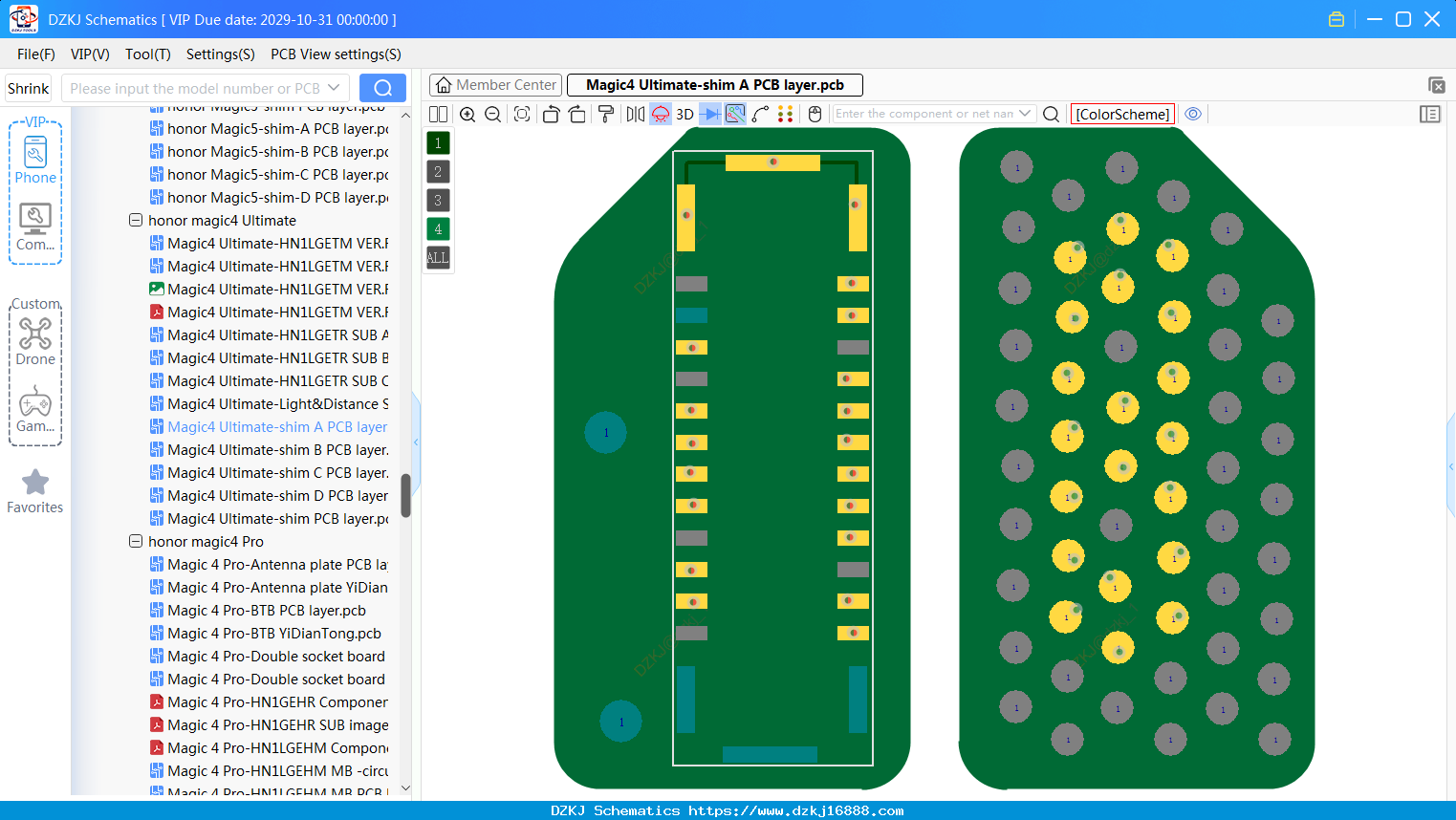 HONOR Magic4 Ultimate-shim A PCB Layer